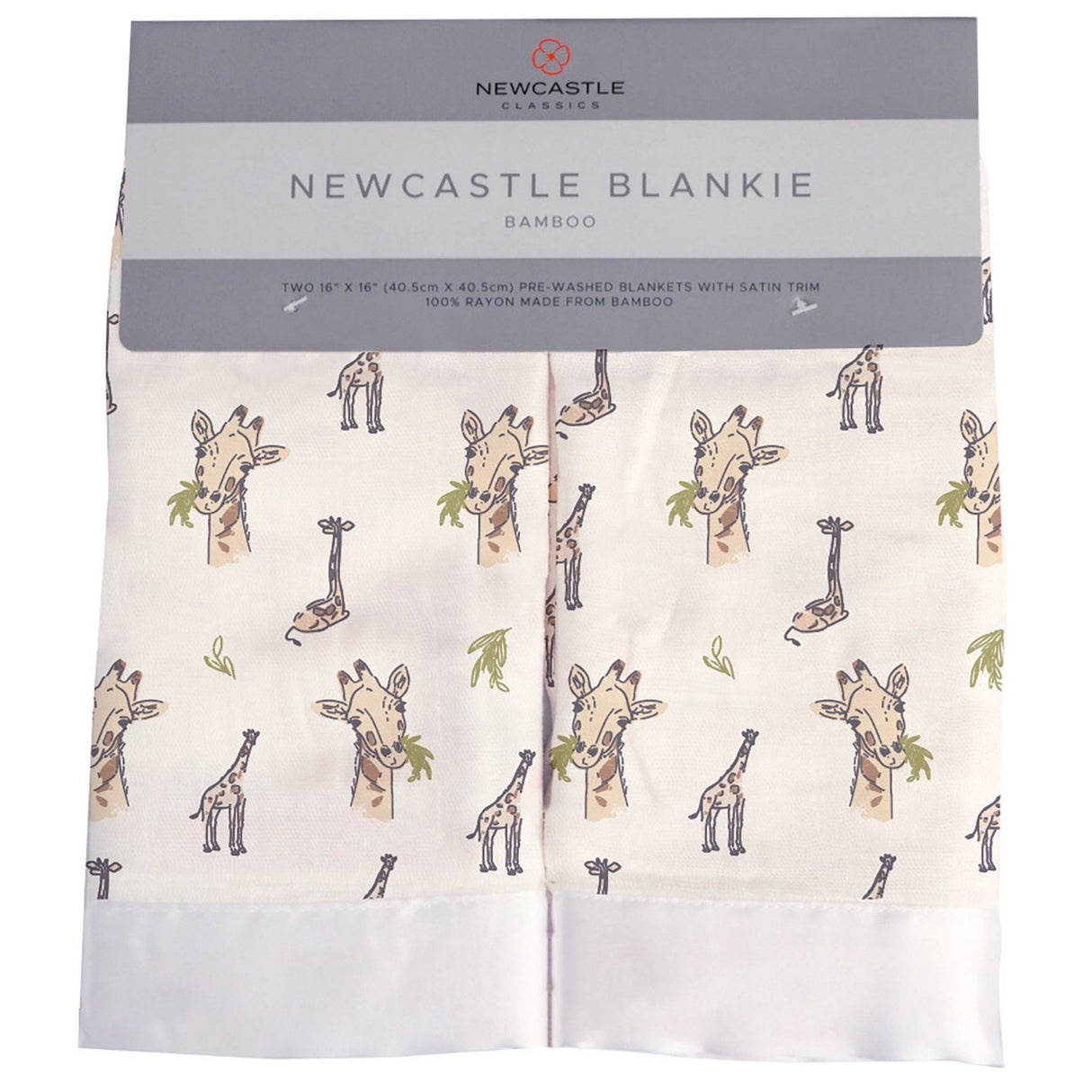 Hungry Giraffe Bamboo Muslin Security Baby Blankie - HoneyBug 