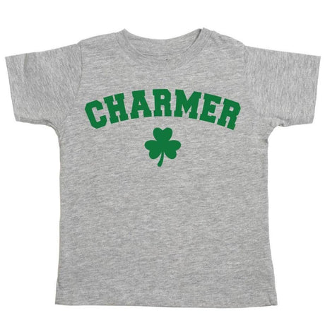 Charmer Short Sleeve Gray Shirt - HoneyBug 