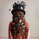 Halloween Glitter Crow Hair Clips (set of 2) - HoneyBug 