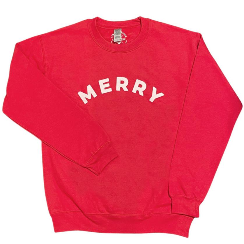 Merry Crewneck Sweatshirt - HoneyBug 