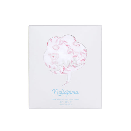 Pink Bears Trellace Crib Sheets - HoneyBug 