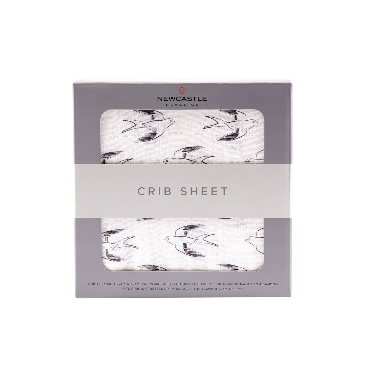 Sparrows Cotton Muslin Crib Sheet - HoneyBug 