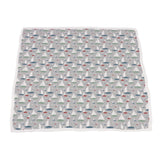 Blue Shadow Whales and Marina Sailboats Bamboo Newcastle Blanket - HoneyBug 