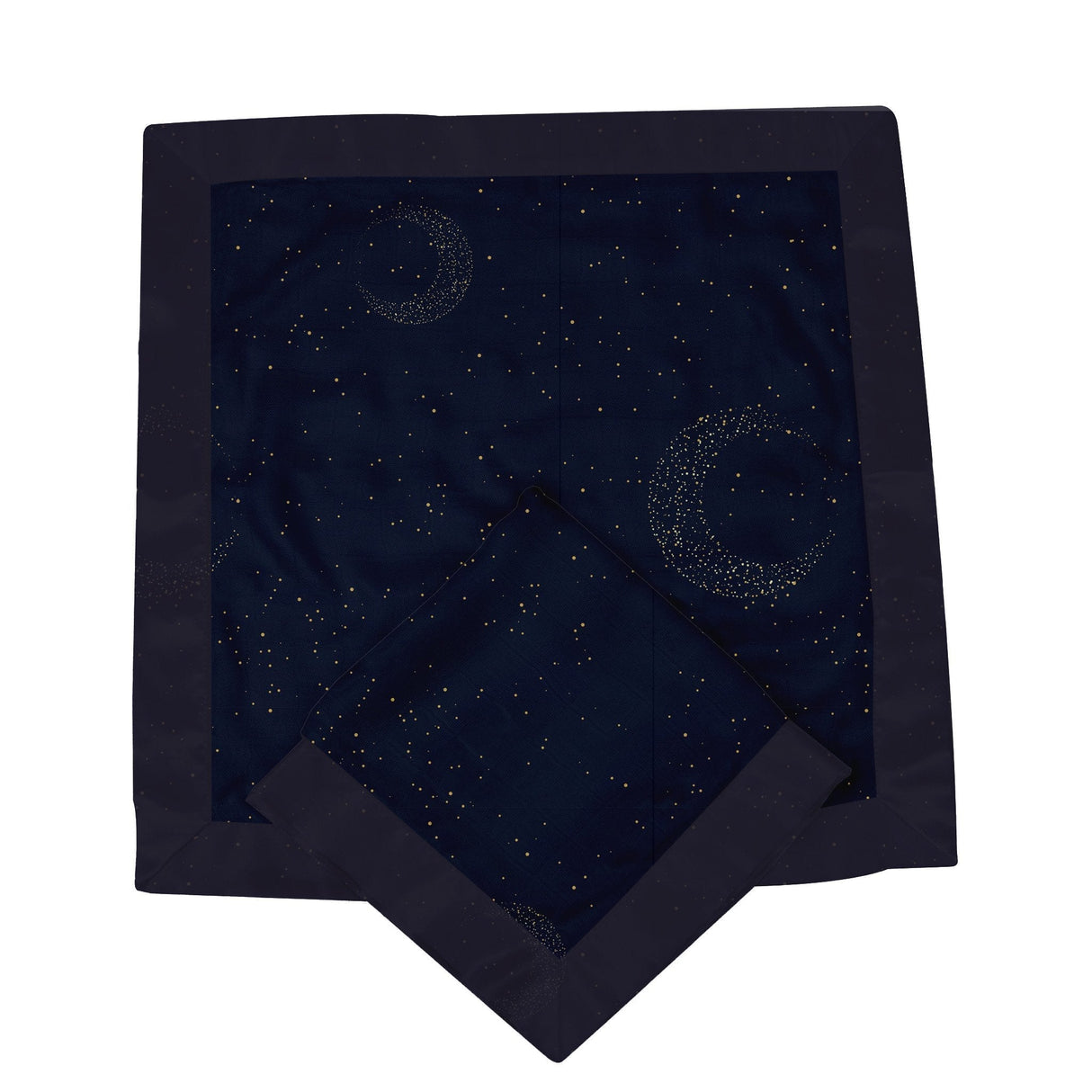 Midnight Moon Bamboo Muslin Security Baby Blankie - HoneyBug 
