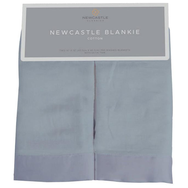 Blue Fog Cotton Newcastle Blankie - HoneyBug 