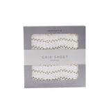 Dino Feet Cotton Muslin Crib Sheet - HoneyBug 