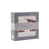 Vintage Steam Train Bamboo Crib Sheet - HoneyBug 