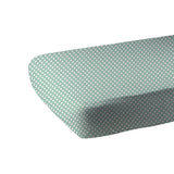 Jade Polka Dot Cotton Muslin Crib Sheet - HoneyBug 