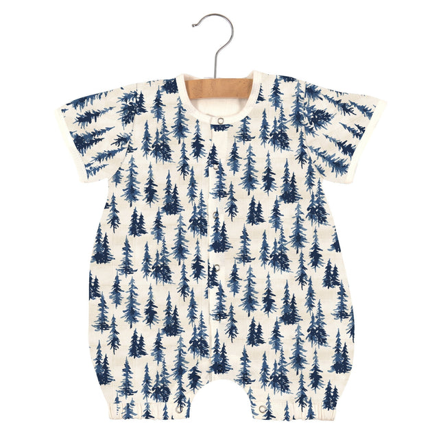 Indigo Forest Bamboo Newcastle Mini Romper - HoneyBug 