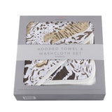 Animal Print Bamboo Hooded Towel and Washcloth Set - HoneyBug 