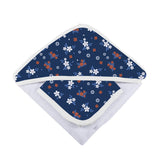Serenity Floral Bamboo Hooded Towel and Washcloth Set - HoneyBug 