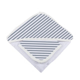 Finley Stripe Bamboo Hooded Towel and Washcloth Set - HoneyBug 