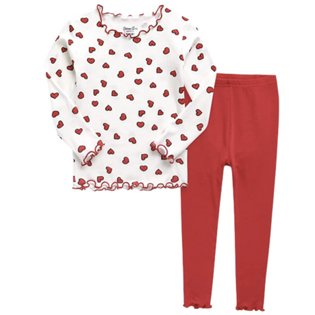 Sleep and Play Pajama Set - Heart Pop - HoneyBug 