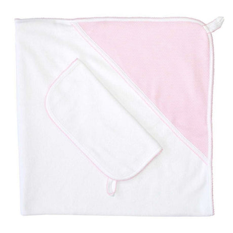 Bubble Hooded Towel - Pink - HoneyBug 