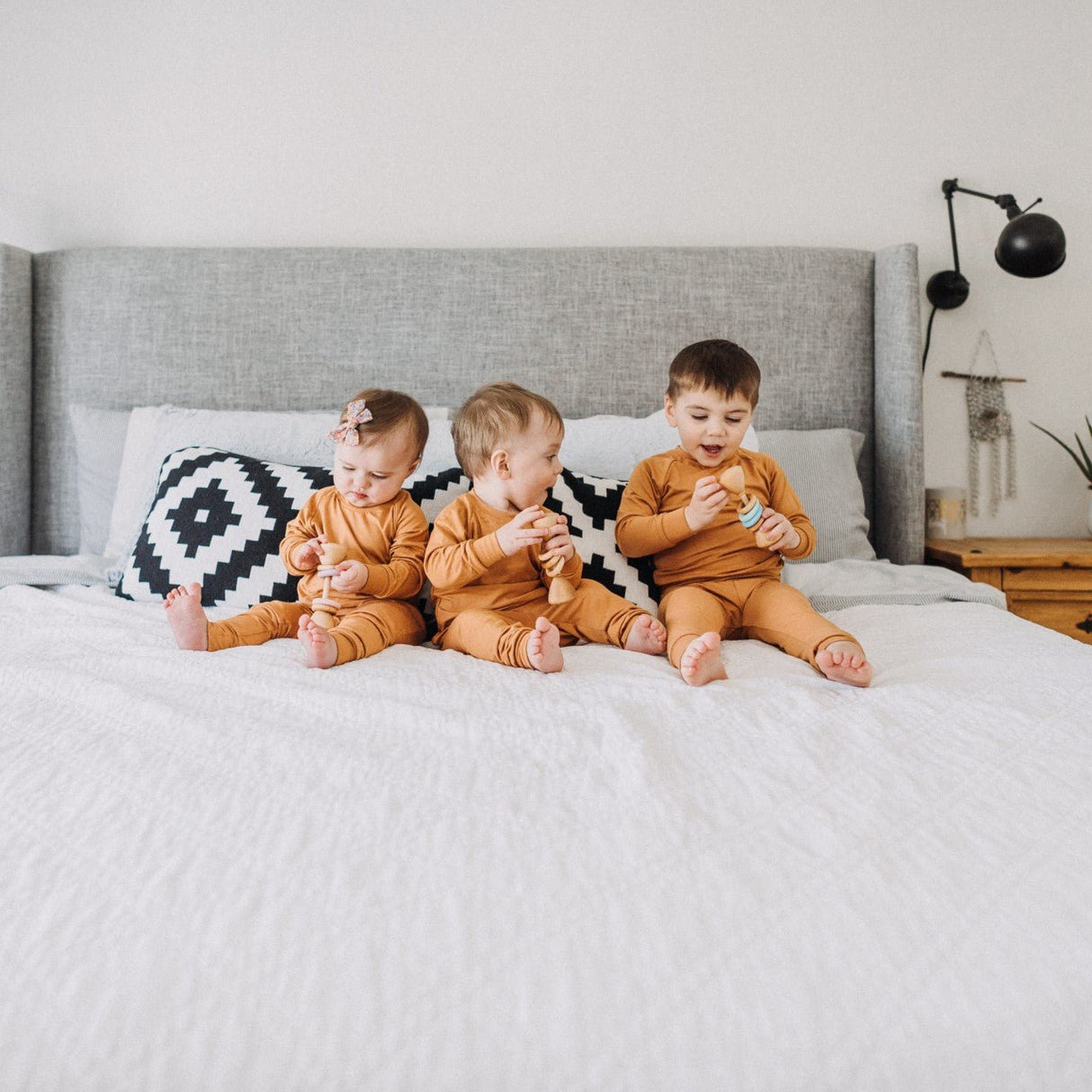 Color Block Classic Baby Rattle - HoneyBug 