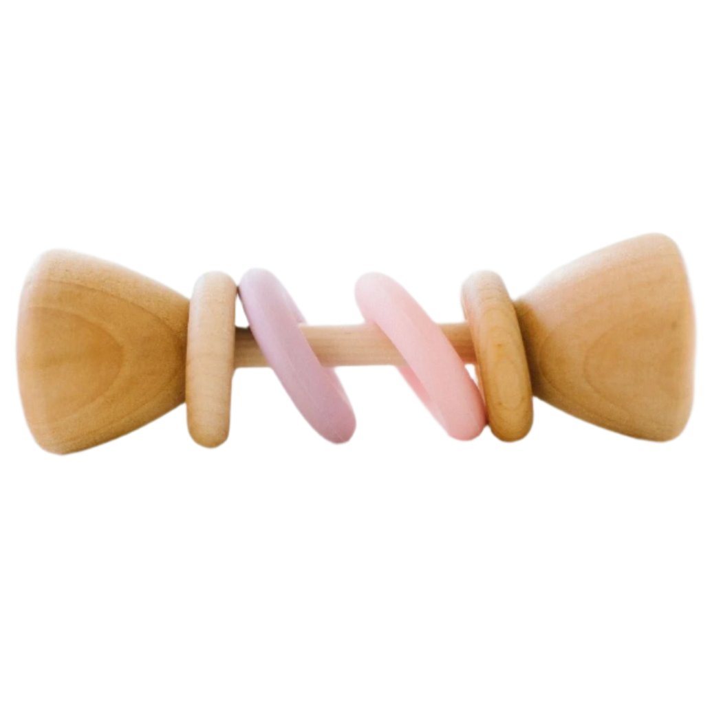 Color Block Classic Baby Rattle - HoneyBug 