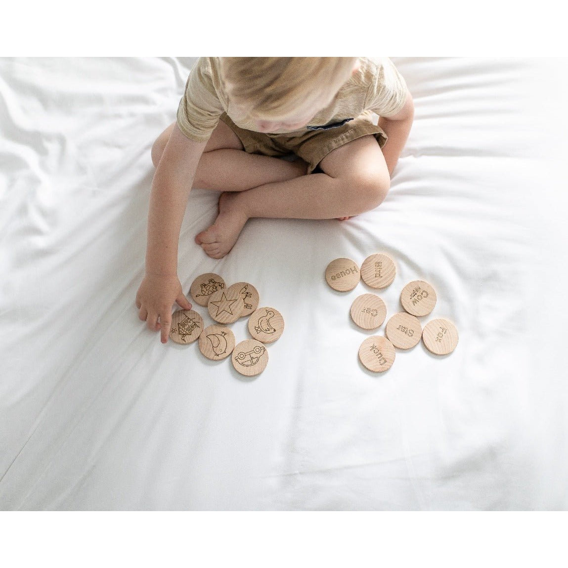 Mini Sight Words Matching Tiles - HoneyBug 