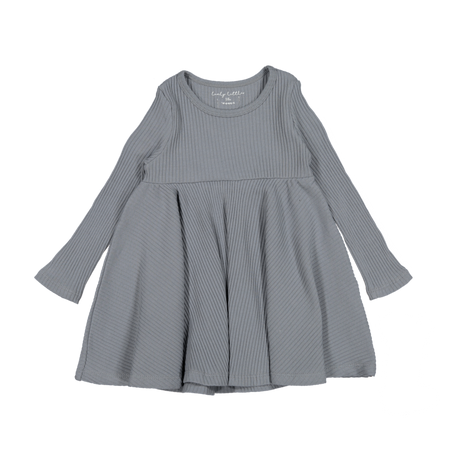 The Long Sleeve Dress - Slate - HoneyBug 