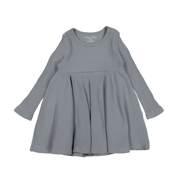 The Long Sleeve Dress - Slate - HoneyBug 