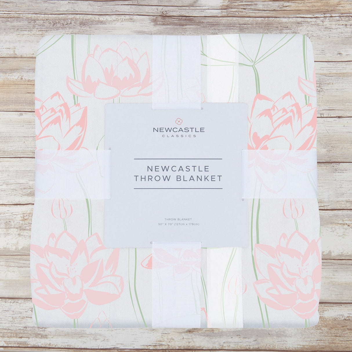 Water Lily Bamboo Throw Blanket - HoneyBug 
