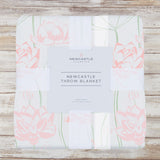 Water Lily Bamboo Throw Blanket - HoneyBug 
