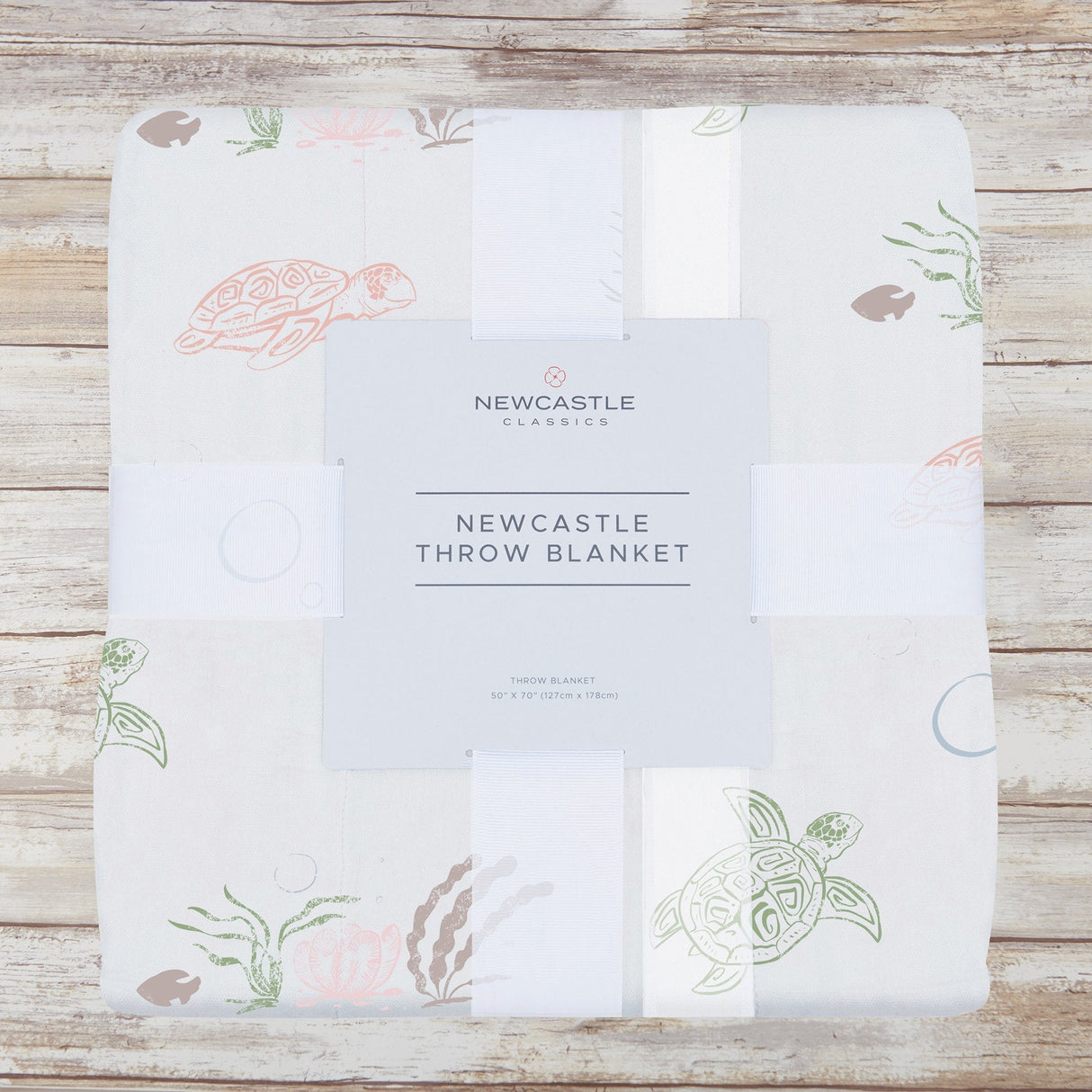 Turtles Bamboo Muslin Throw Blanket - HoneyBug 