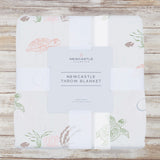 Turtles Bamboo Muslin Throw Blanket - HoneyBug 