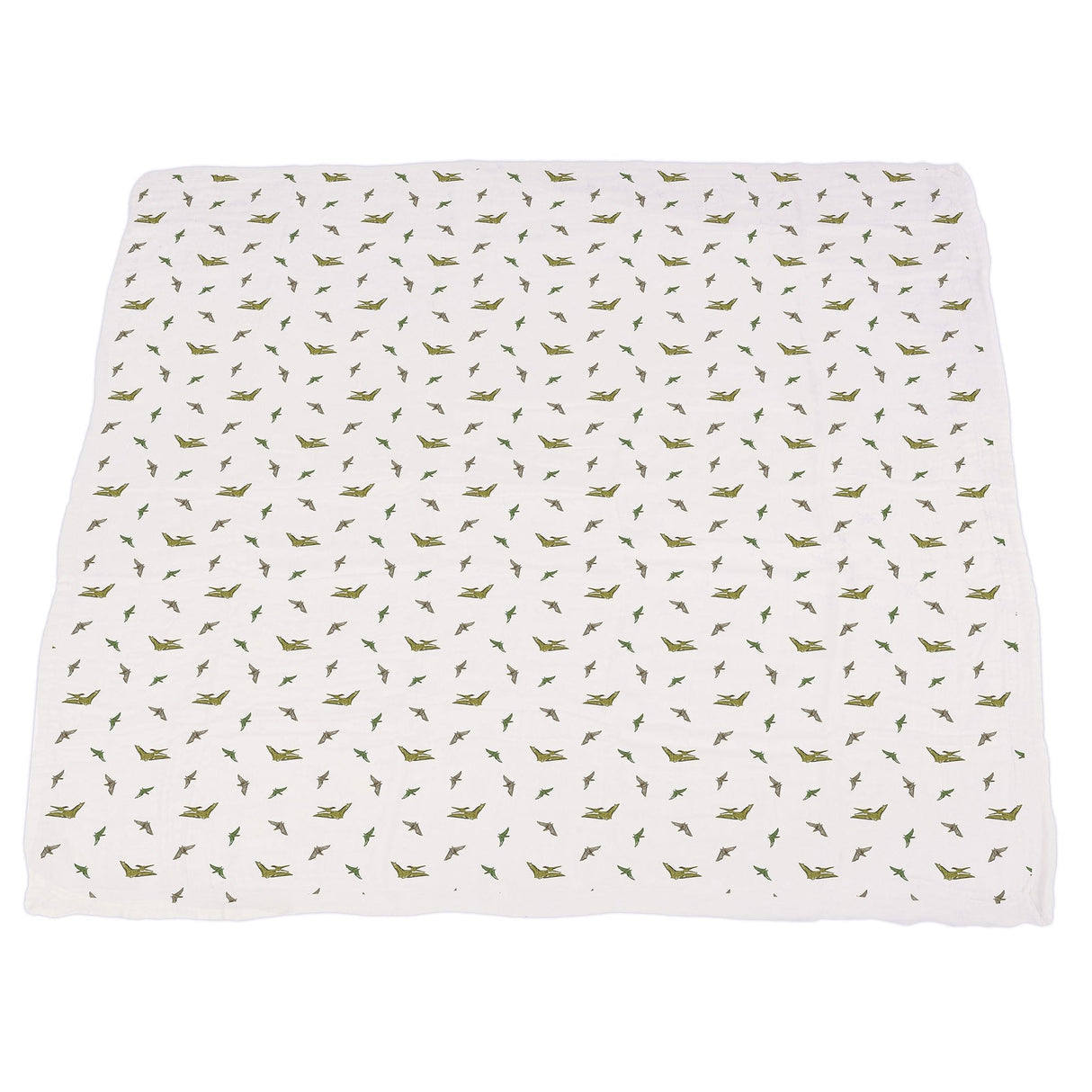 Dino Feet and Pteranodon Cotton Muslin NewcastleBlanket - HoneyBug 