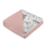 Pearl Polka Dot and London, Paris, New York Bamboo Newcastle Blanket - HoneyBug 