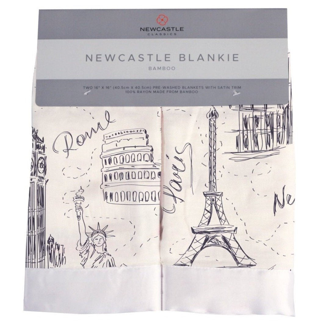 London, Paris, New York Newcastle Blankie - HoneyBug 
