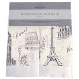 London, Paris, New York Newcastle Blankie - HoneyBug 
