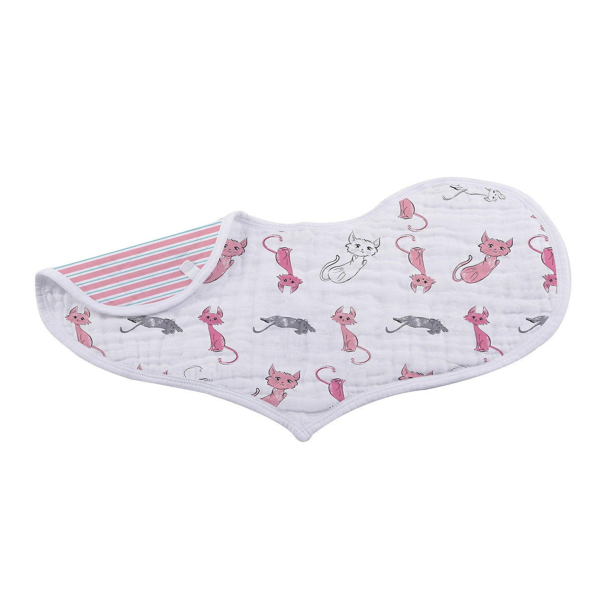 Dandelions Bamboo Heart Bib 2PK - HoneyBug 